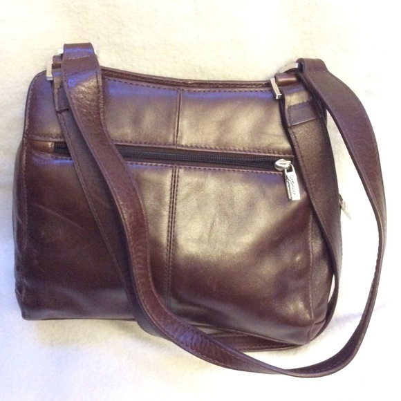 Vintage OPALE Italian Design leather shoulder bag - Picture 2 of 8